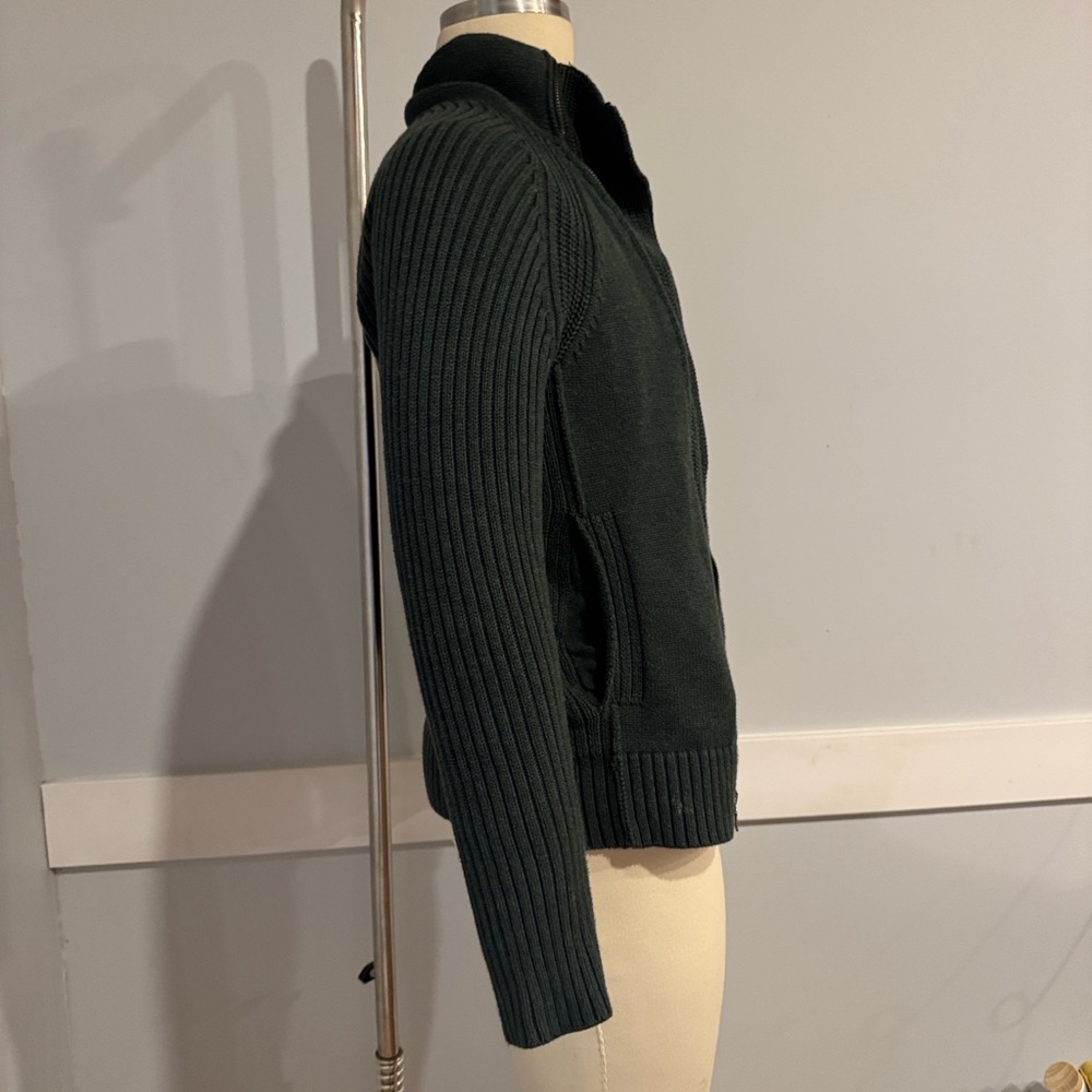 Guess Dark Green Men's Cardigan Sweater